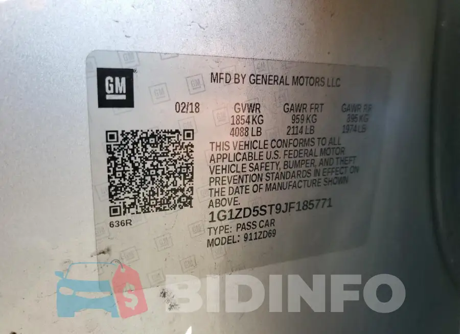 1G1ZD5ST9JF185771 Photo# 13