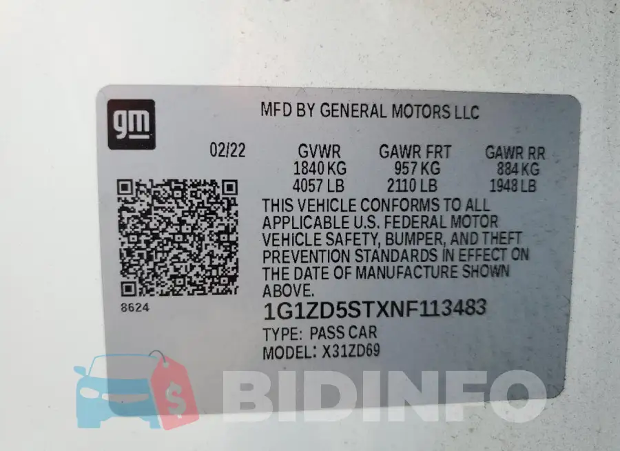1G1ZD5STXNF113483 Photo# 12