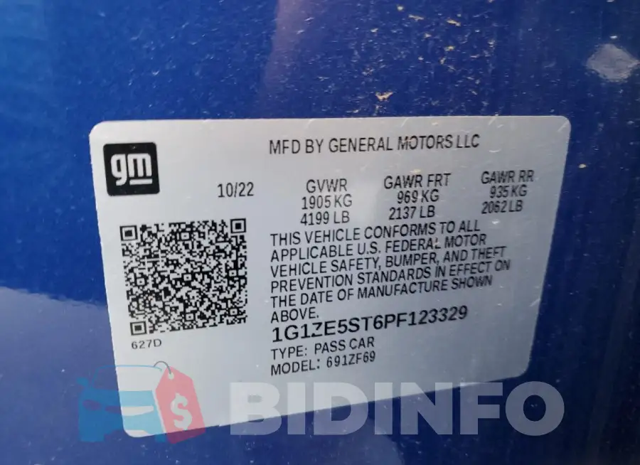1G1ZE5ST6PF123329 Photo# 12