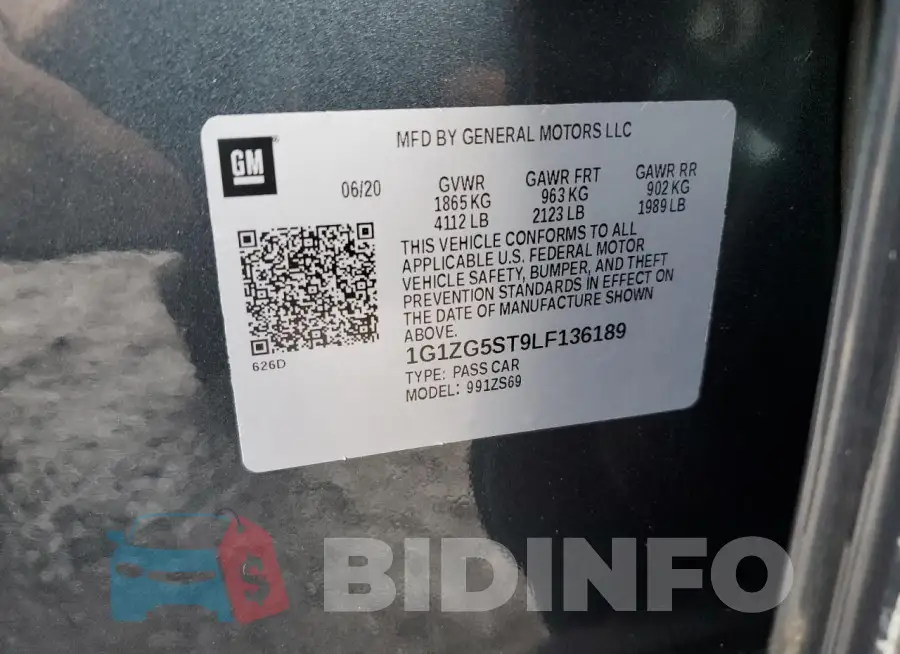 1G1ZG5ST9LF136189 Photo# 12