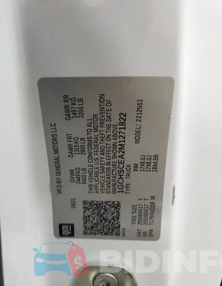1GCHSCEA2M1271822 Photo# 12
