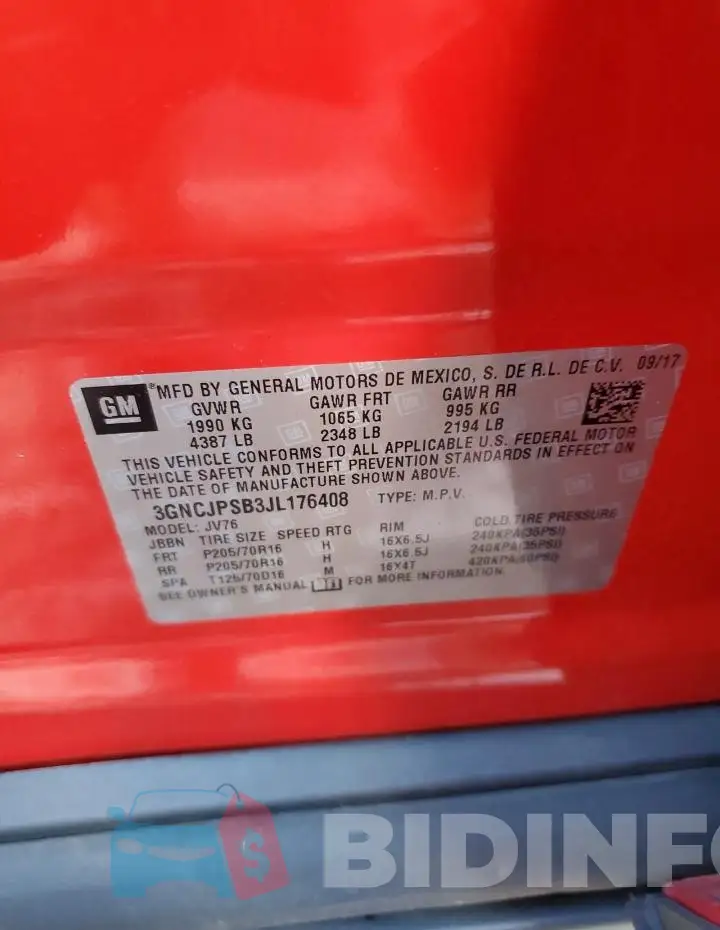3GNCJPSB3JL176408 Photo# 14
