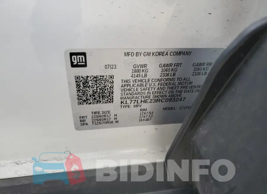 KL77LHE23RC093247 Photo# 12