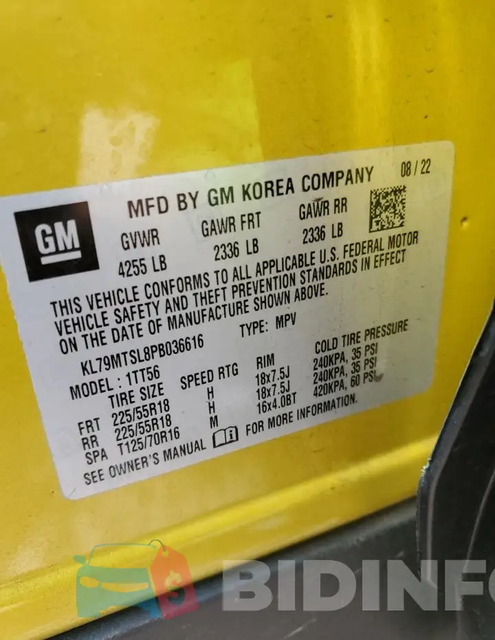 KL79MTSL8PB036616 Photo# 13