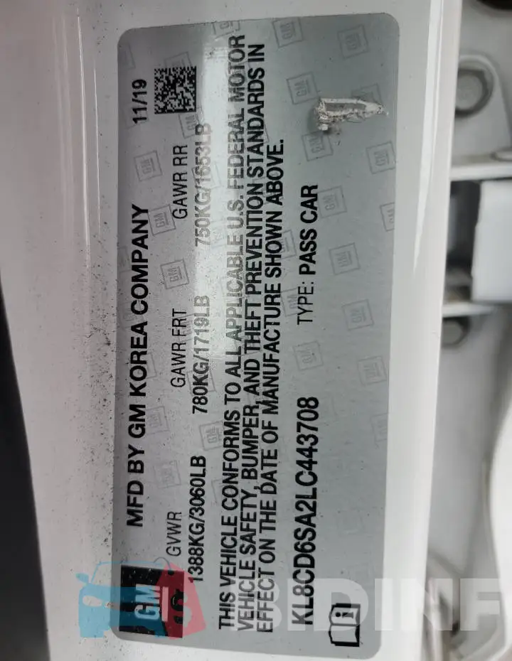 KL8CD6SA2LC443708 Photo# 12