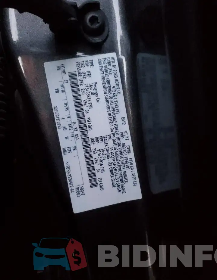 1FADP3F26HL315585 Photo# 12