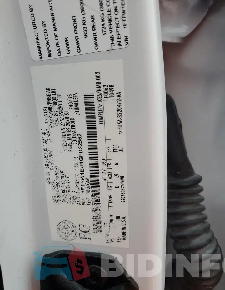 1FTFW1EG1GFD22562 Photo# 12