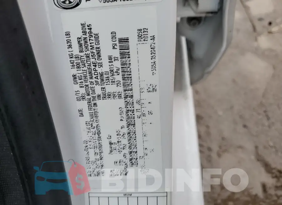 3FADP4EJ5FM179945 Photo# 13