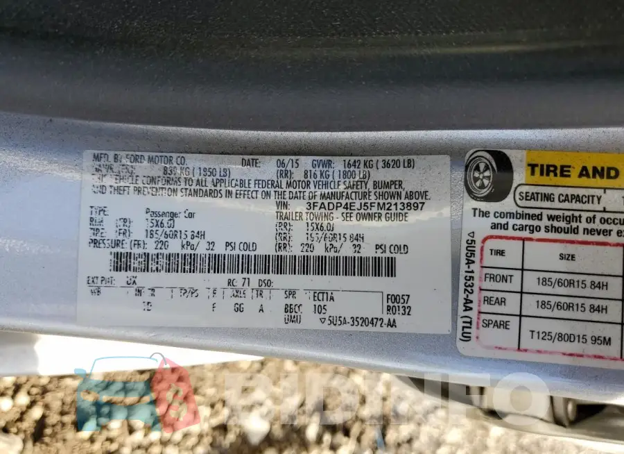 3FADP4EJ5FM213897 Photo# 13