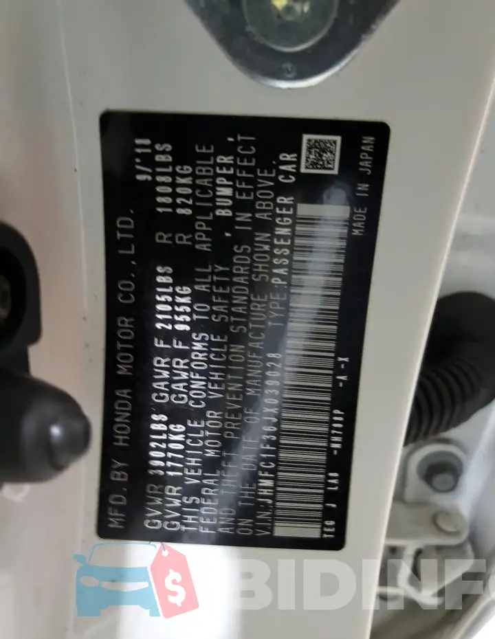 JHMFC1F36JX039028 Photo# 13