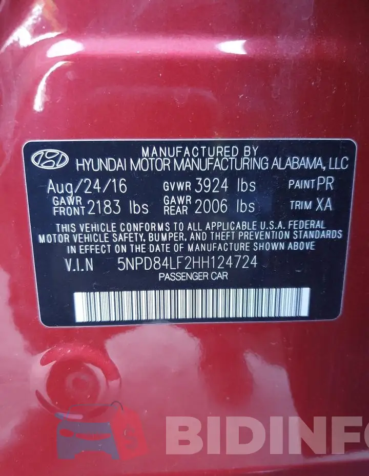5NPD84LF2HH124724 Photo# 12