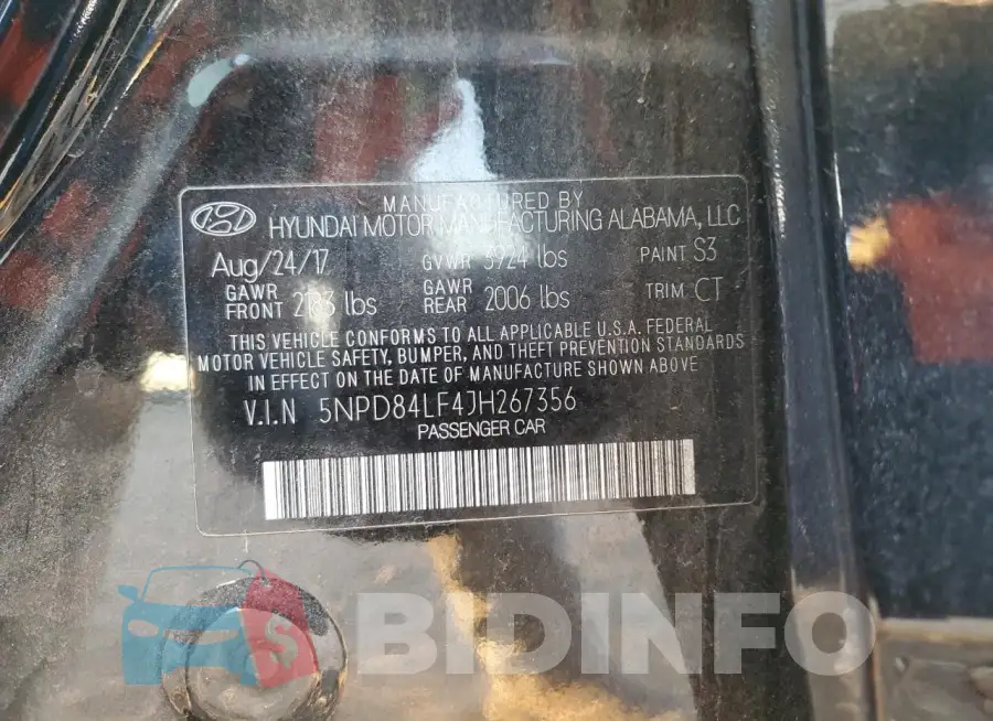 5NPD84LF4JH267356 Photo# 12
