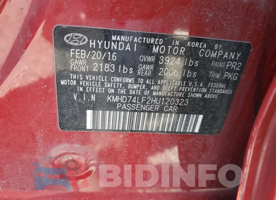 KMHD74LF2HU120323 Photo# 12