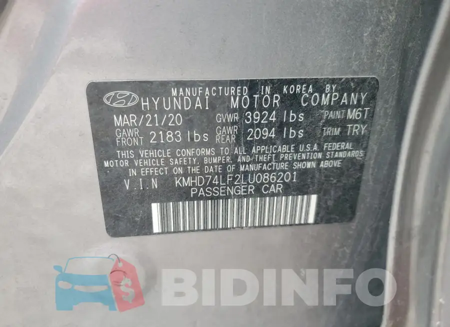 KMHD74LF2LU086201 Photo# 12