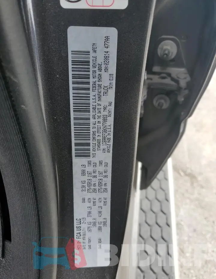 1C6RREFG6KN770893 Photo# 12
