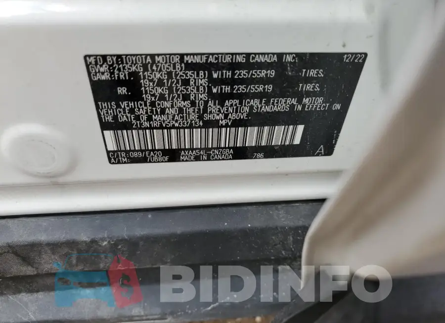 2T3N1RFV5PW337134 Photo# 13