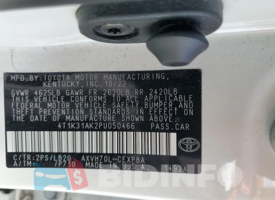 4T1K31AK2PU050466 Photo# 13