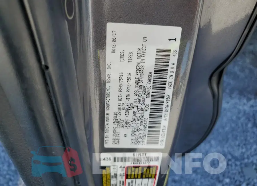 5TFSX5EN1HX054352 Photo# 12