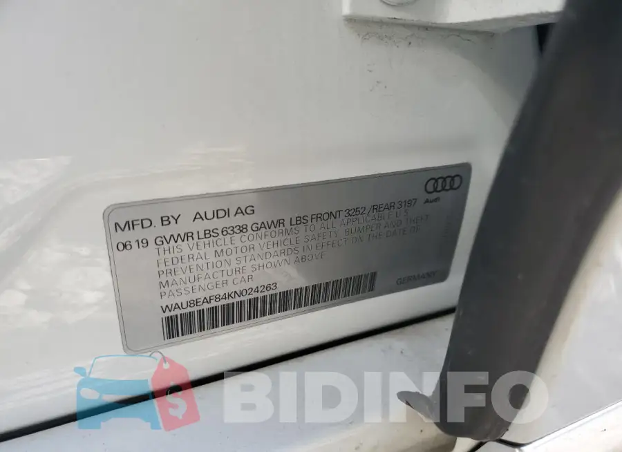 WAU8EAF84KN024263 Photo# 12