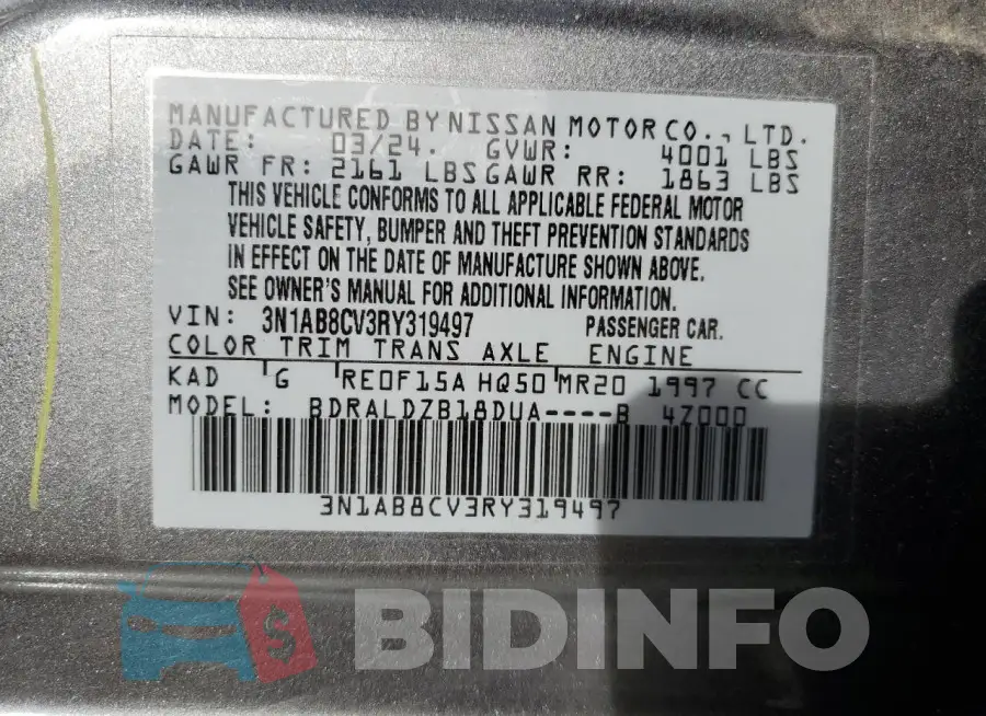 3N1AB8CV3RY319497 Photo# 13