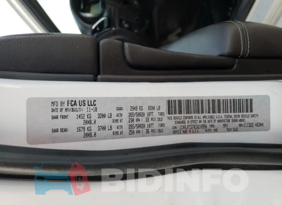 1C4RJFCG7KC610950 Photo# 13