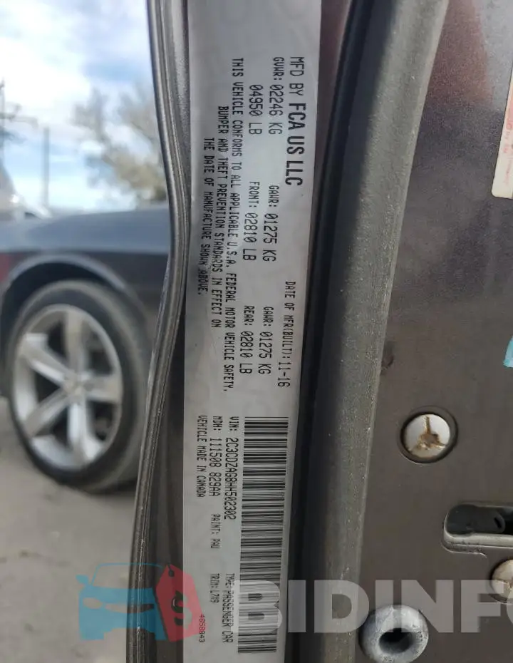 2C3CDZAG8HH502302 Photo# 12