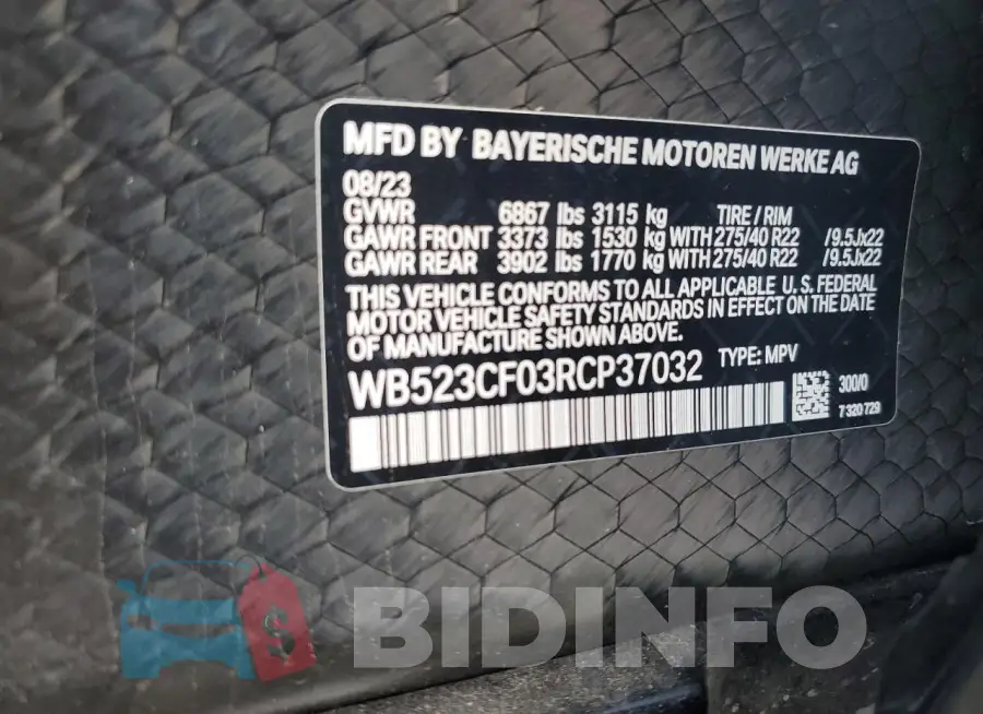 WB523CF03RCP37032 Photo# 13