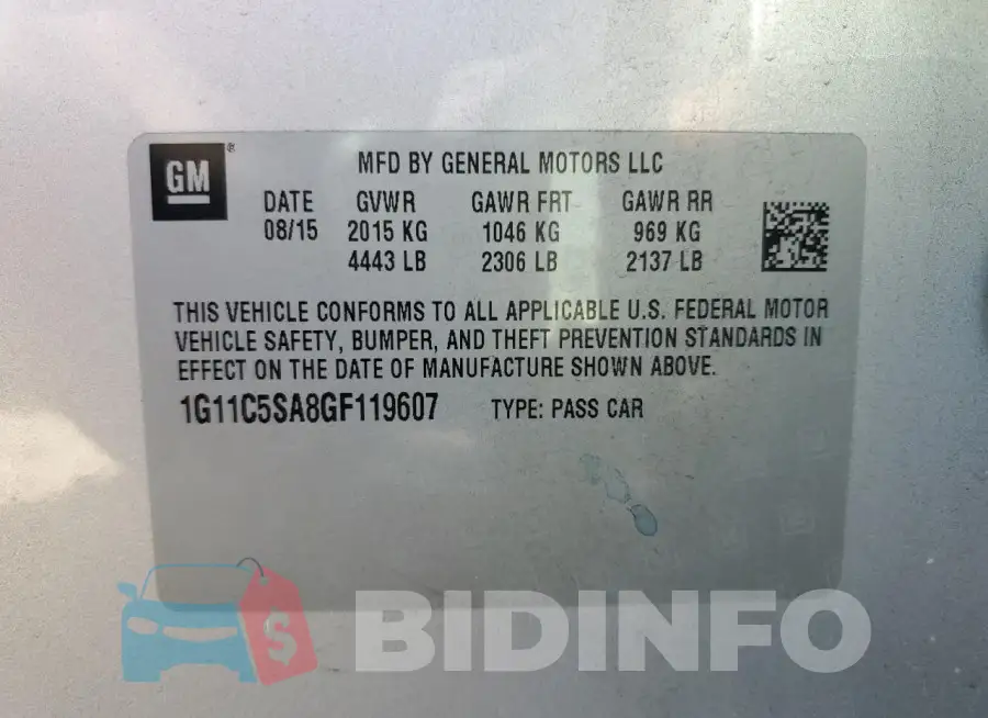 1G11C5SA8GF119607 Photo# 12