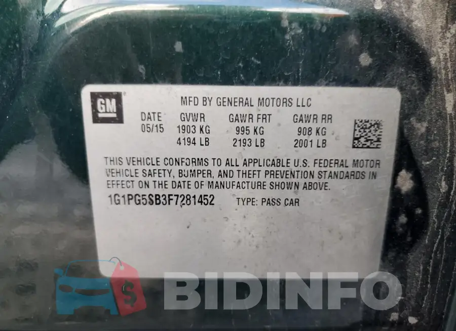1G1PG5SB3F7281452 Photo# 12