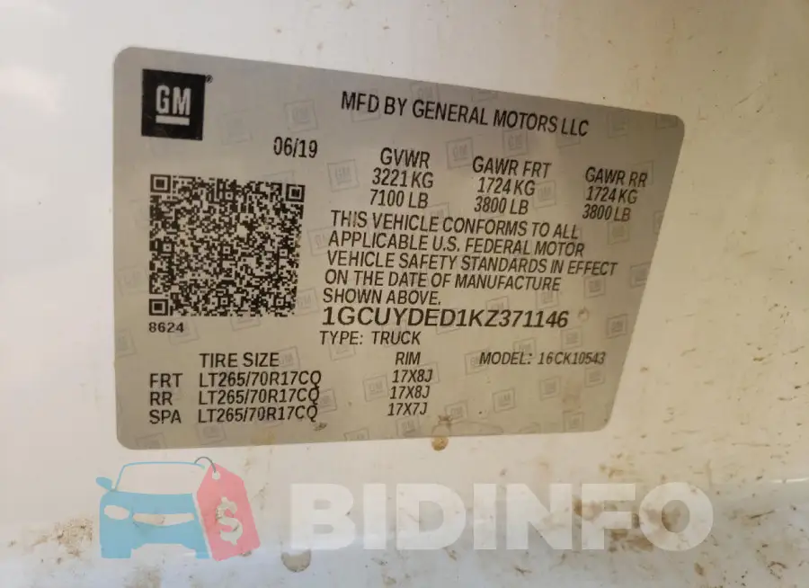 1GCUYDED1KZ371146 Photo# 12