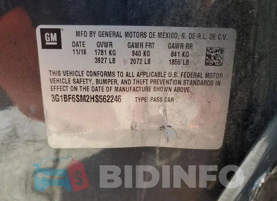 3G1BF6SM2HS562246 Photo# 12