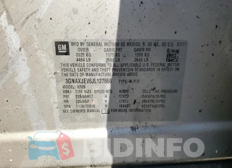 3GNAXJEV6JL127860 Photo# 12
