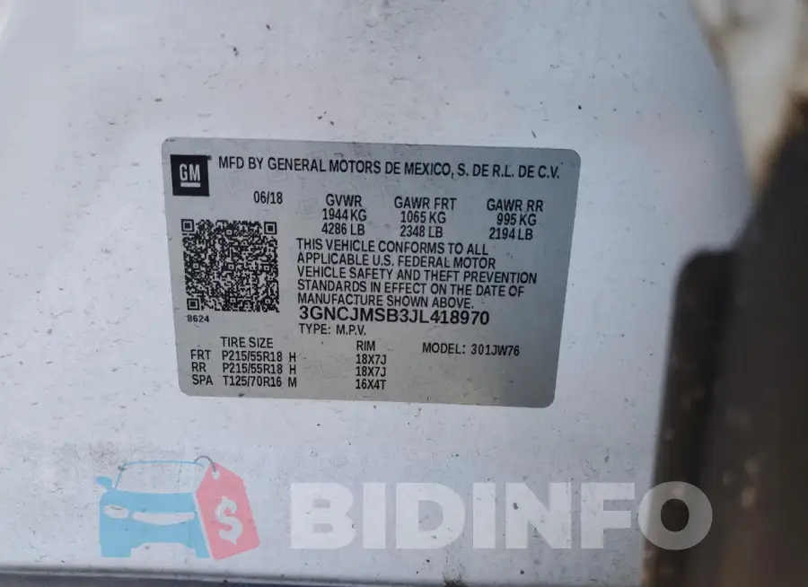 3GNCJMSB3JL418970 Photo# 14