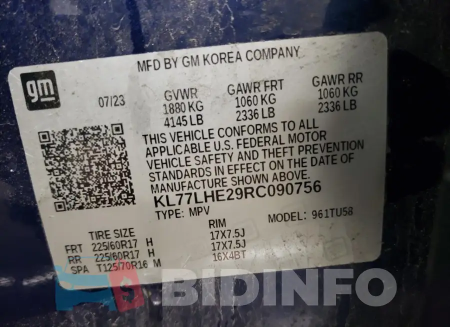 KL77LHE29RC090756 Photo# 13