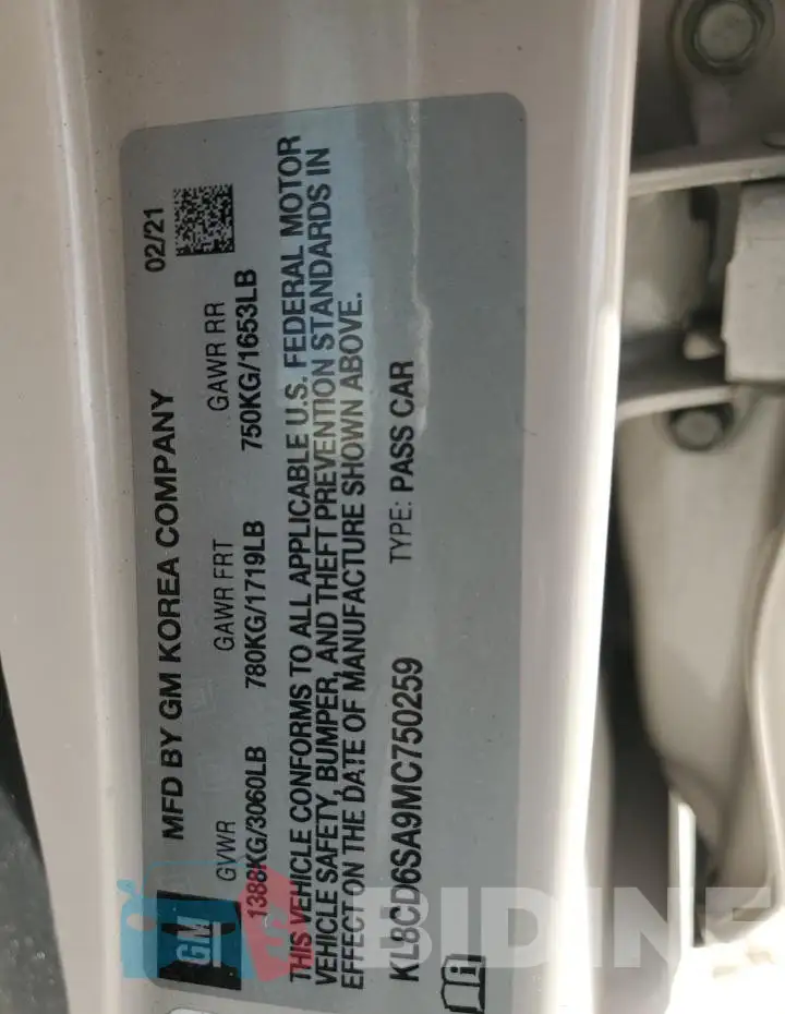 KL8CD6SA9MC750259 Photo# 12