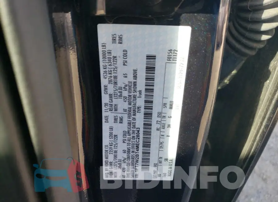 1FT7W2BT4MEC28043 Photo# 12