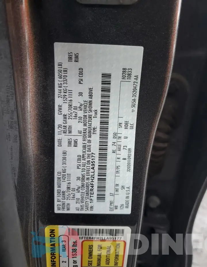 1FTER4FH2LLA95177 Photo# 12