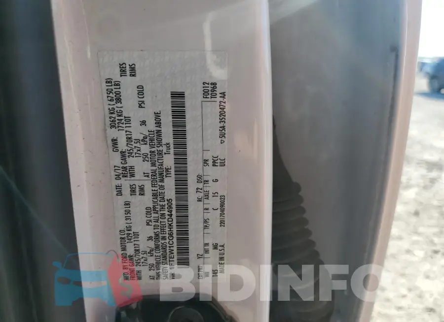 1FTEW1CG6HKD44905 Photo# 12