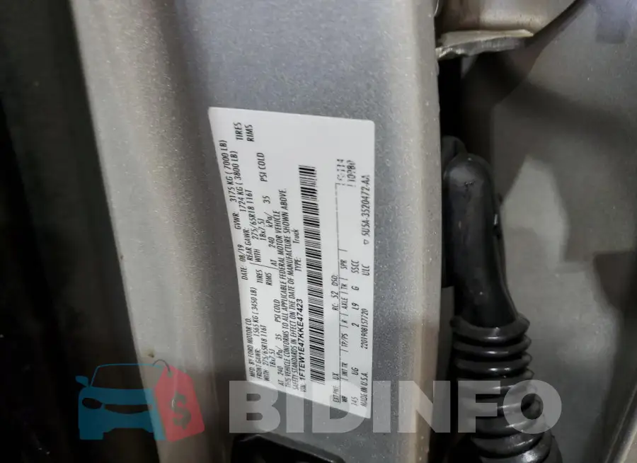 1FTEW1E47KKE47423 Photo# 12
