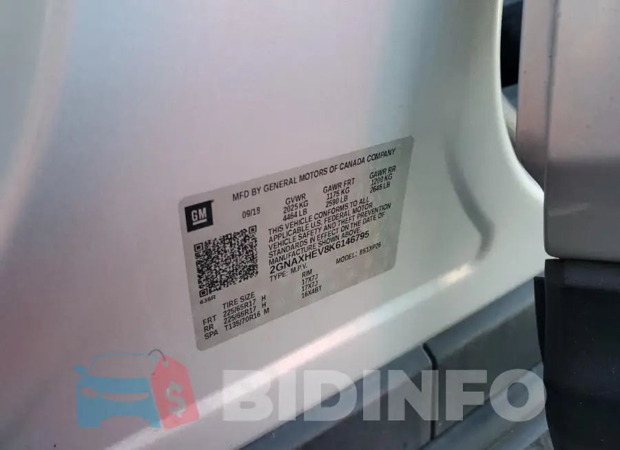 2GNAXHEV8K6146795 Photo# 12