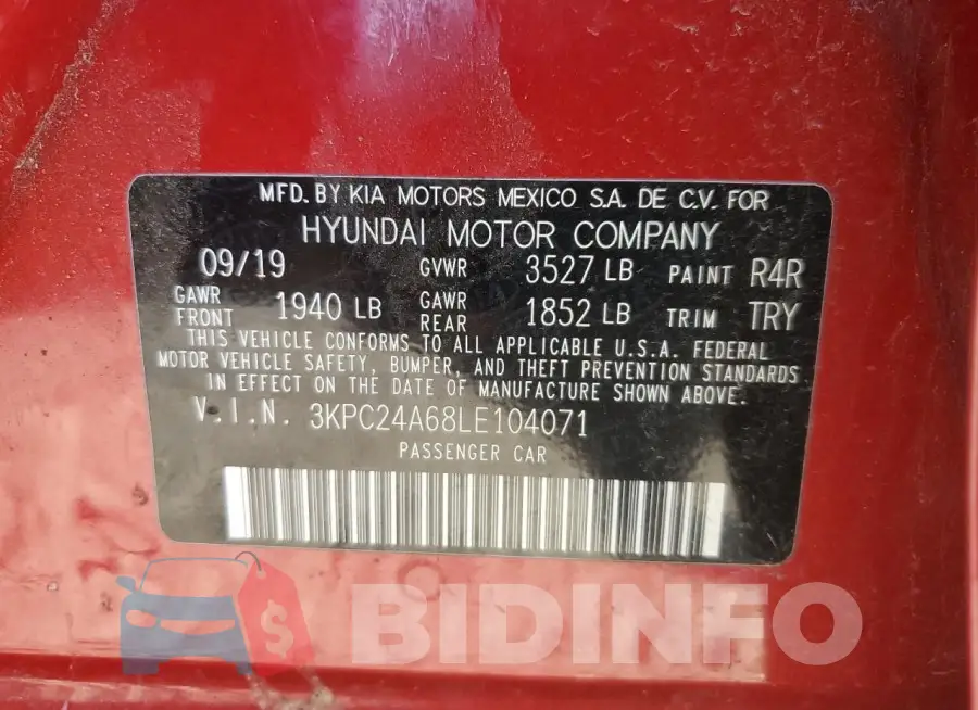 3KPC24A68LE104071 Photo# 12