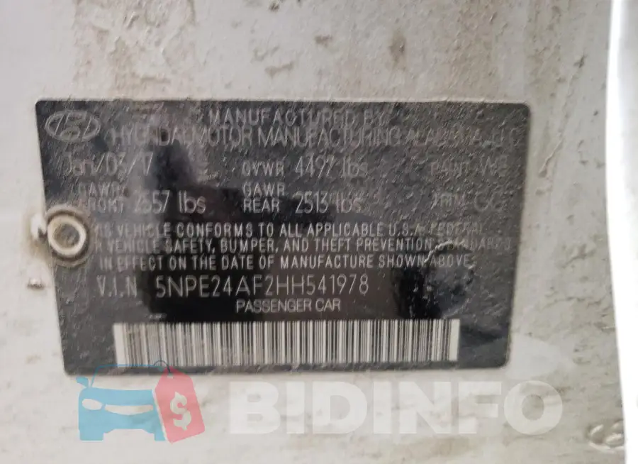 5NPE24AF2HH541978 Photo# 12