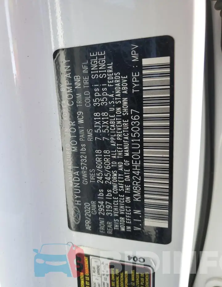 KM8R24HE0LU150367 Photo# 13