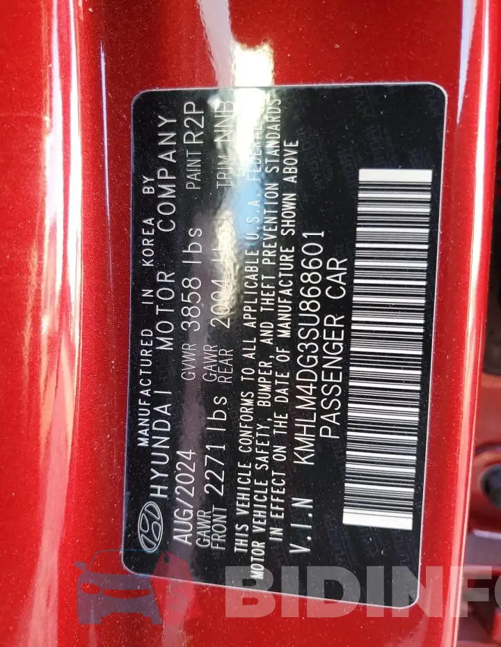 KMHLM4DG3SU868601 Photo# 12