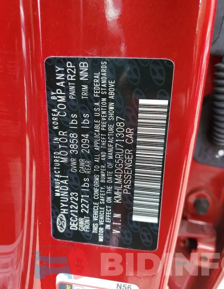KMHLM4DG5RU713087 Photo# 13