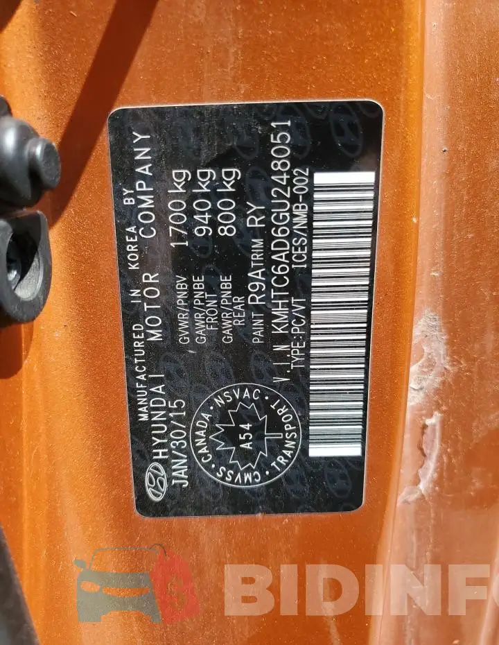 KMHTC6AD6GU248051 Photo# 12