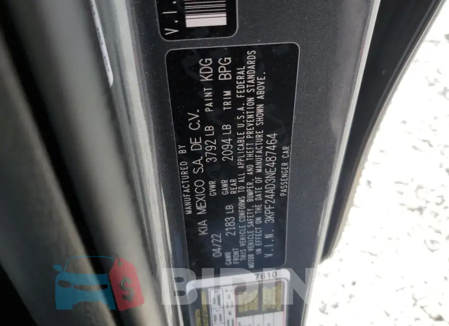 3KPF24AD3NE487464 Photo# 12