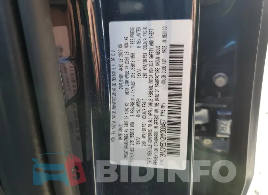 3MVDMBDY2MM308497 Photo# 12