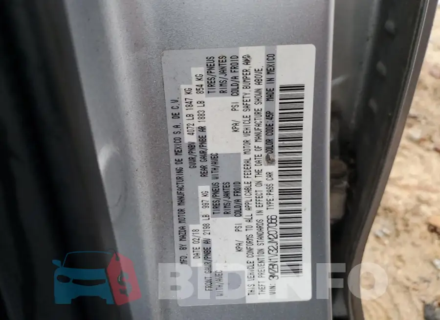 3MZBN1V32JM207066 Photo# 13