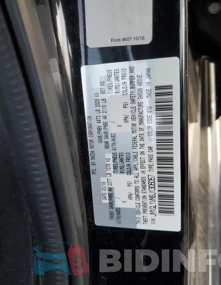 JM1GL1VM8J1306057 Photo# 12